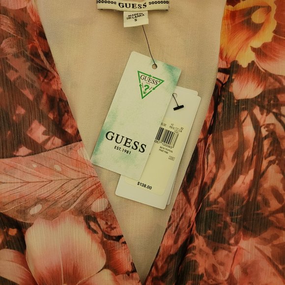 NEW: Guess summer floral patterned dress. - Picture 5 of 5